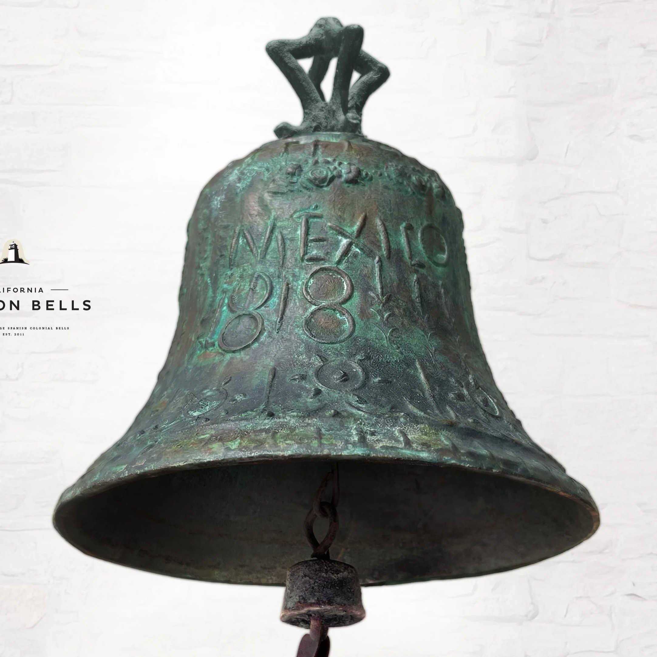 Rare Antique Spanish Colonial Bronze Bells – Decorative Mission